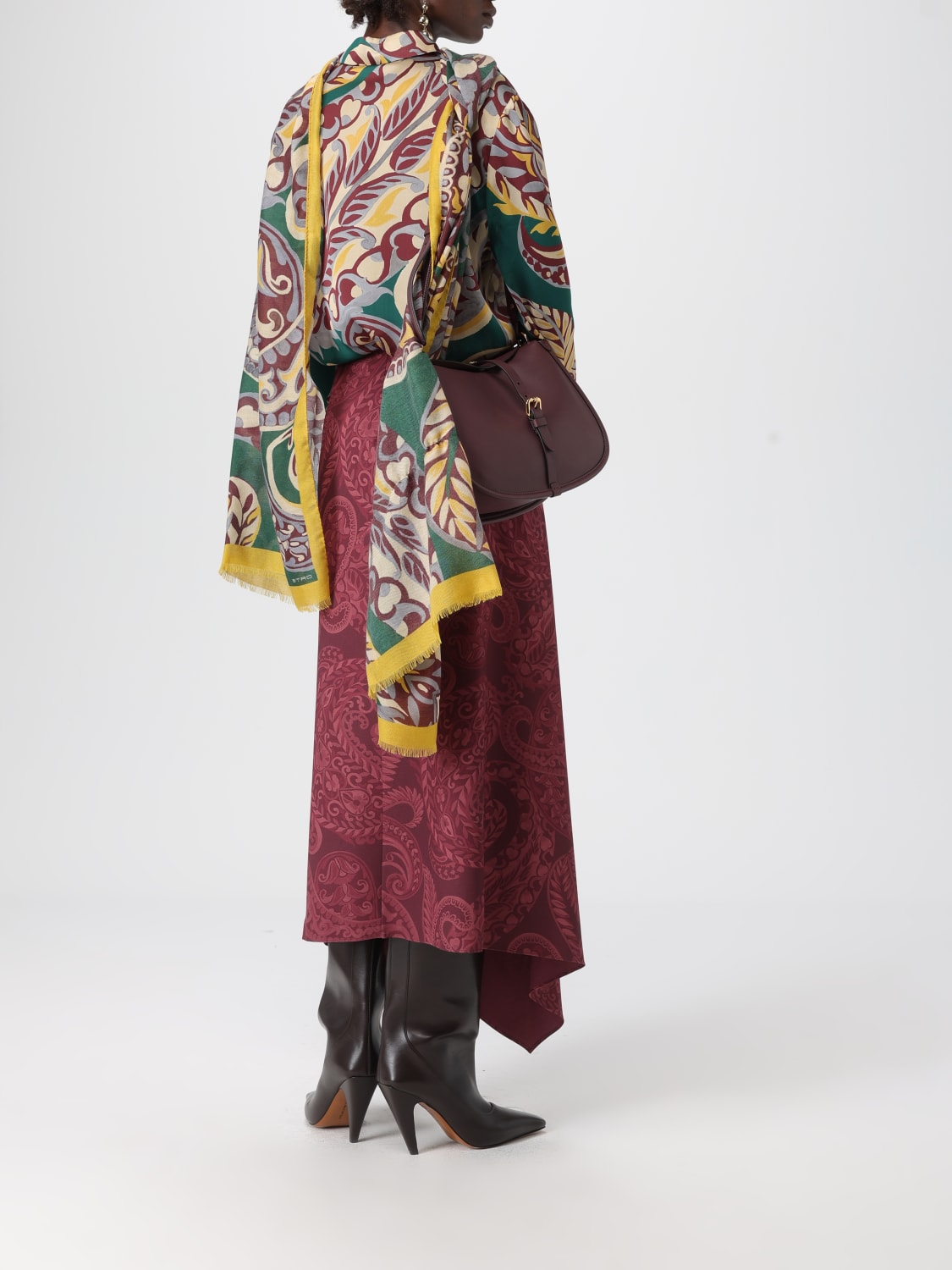 ETRO SHOULDER BAG: Shoulder bag woman Etro, Burgundy - Img 2