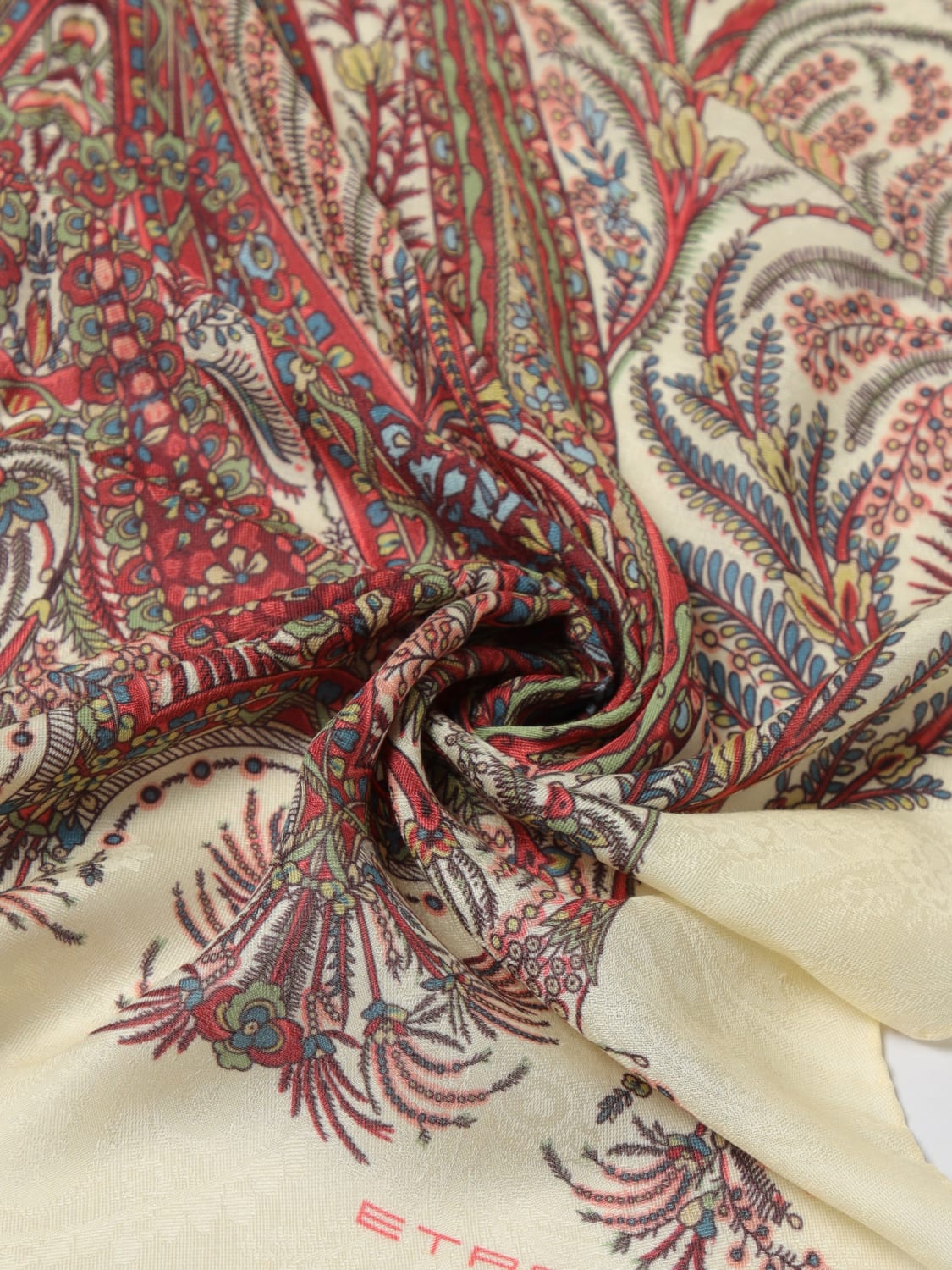 ETRO SCARF: Scarf woman Etro, Yellow Cream - Img 3
