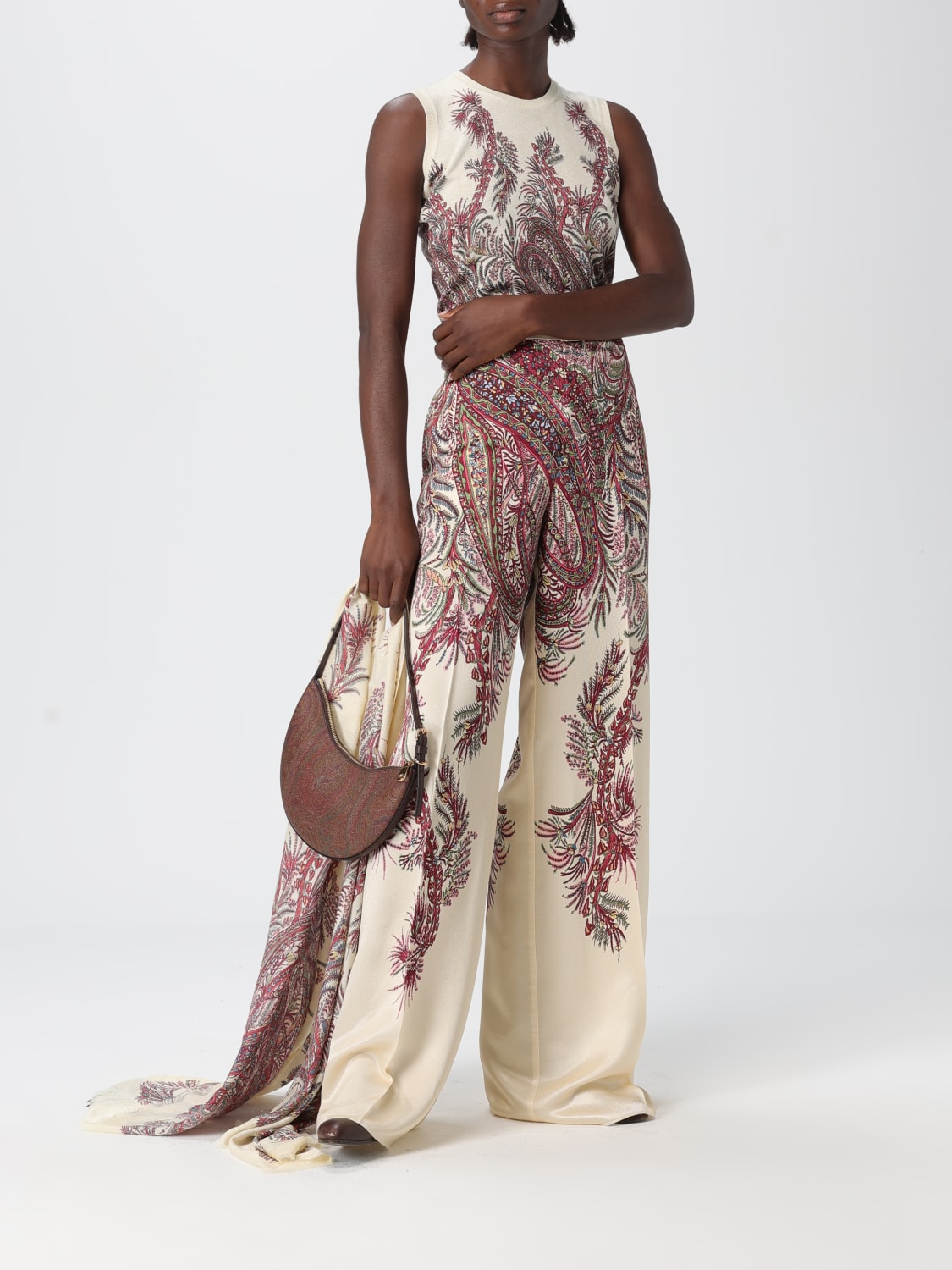 ETRO SCARF: Scarf woman Etro, Yellow Cream - Img 4