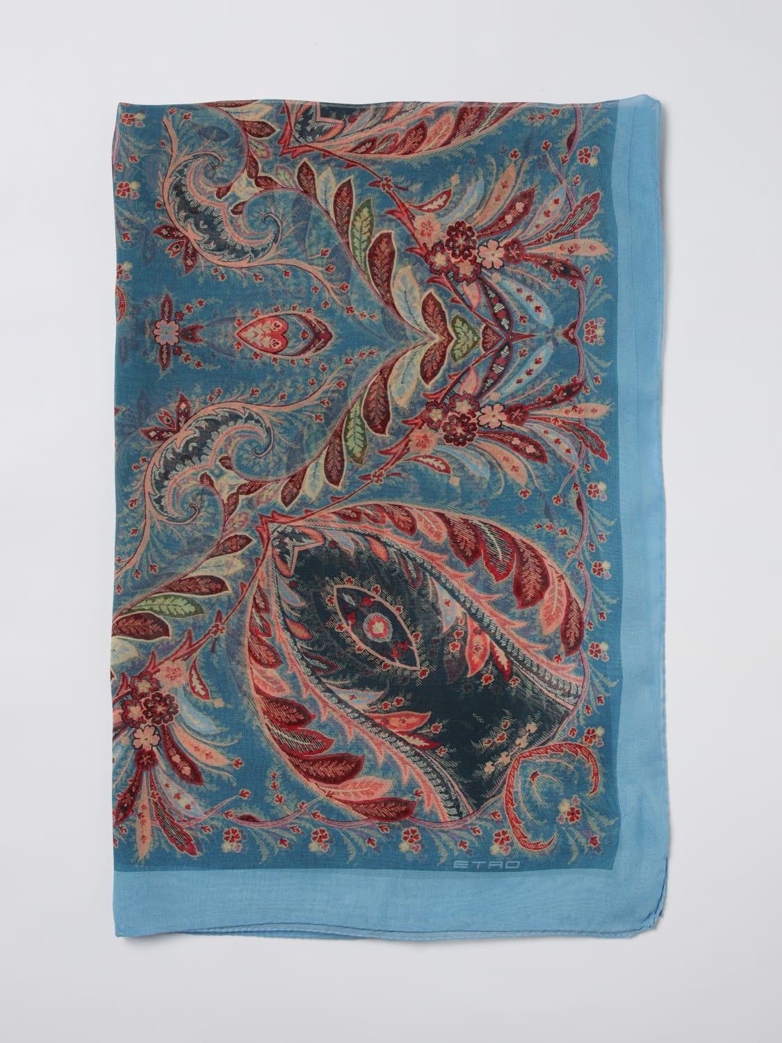ETRO BUFANDA: Bufanda mujer Etro, Azul Claro - Img 1
