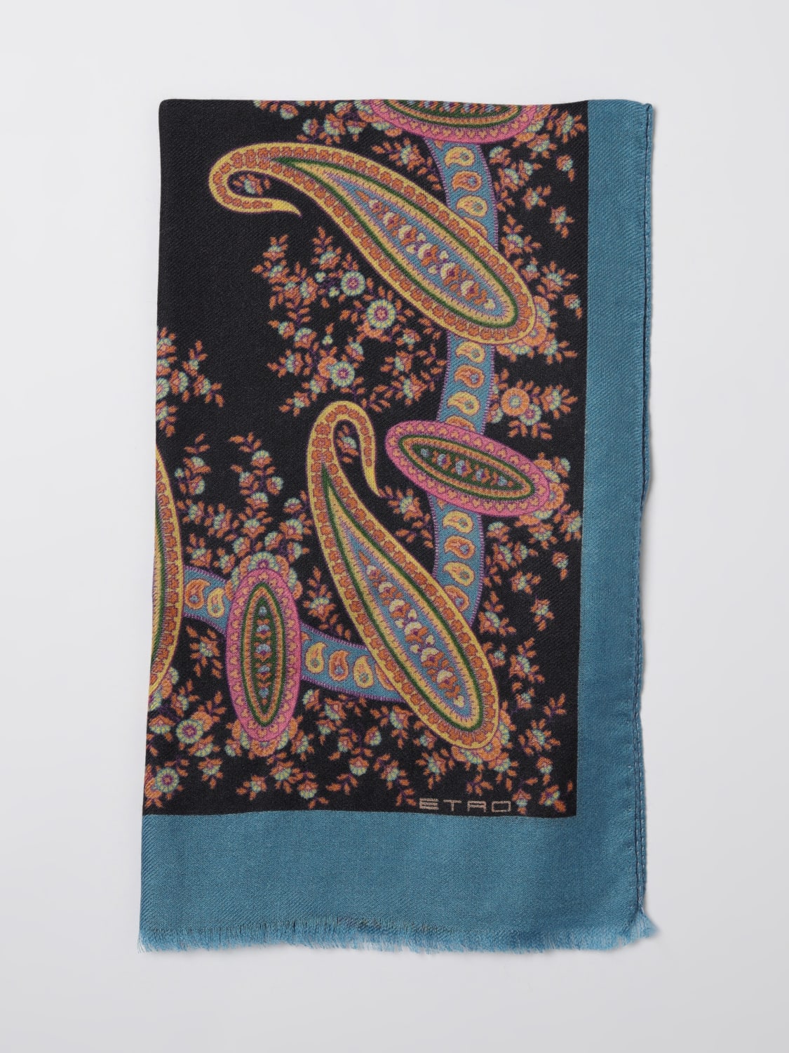 ETRO SCARF: Scarf woman Etro, Blue - Img 1