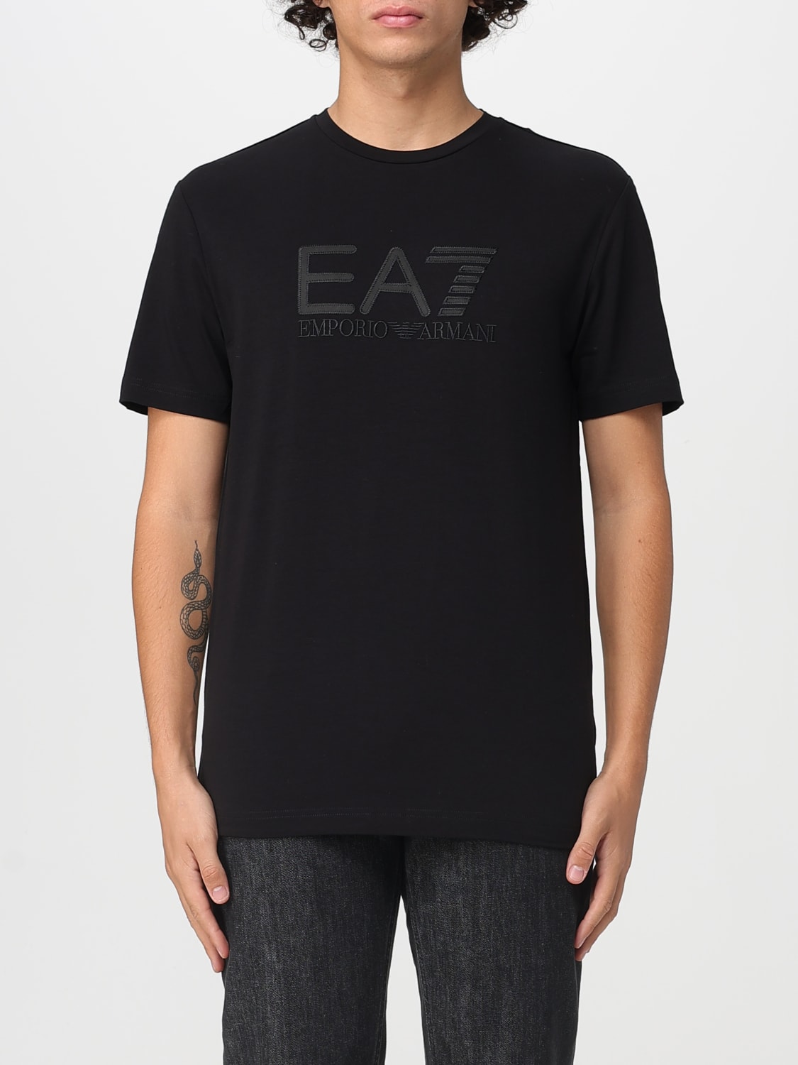 EA7 T-SHIRT: T-shirt men Ea7, Black - Img 1