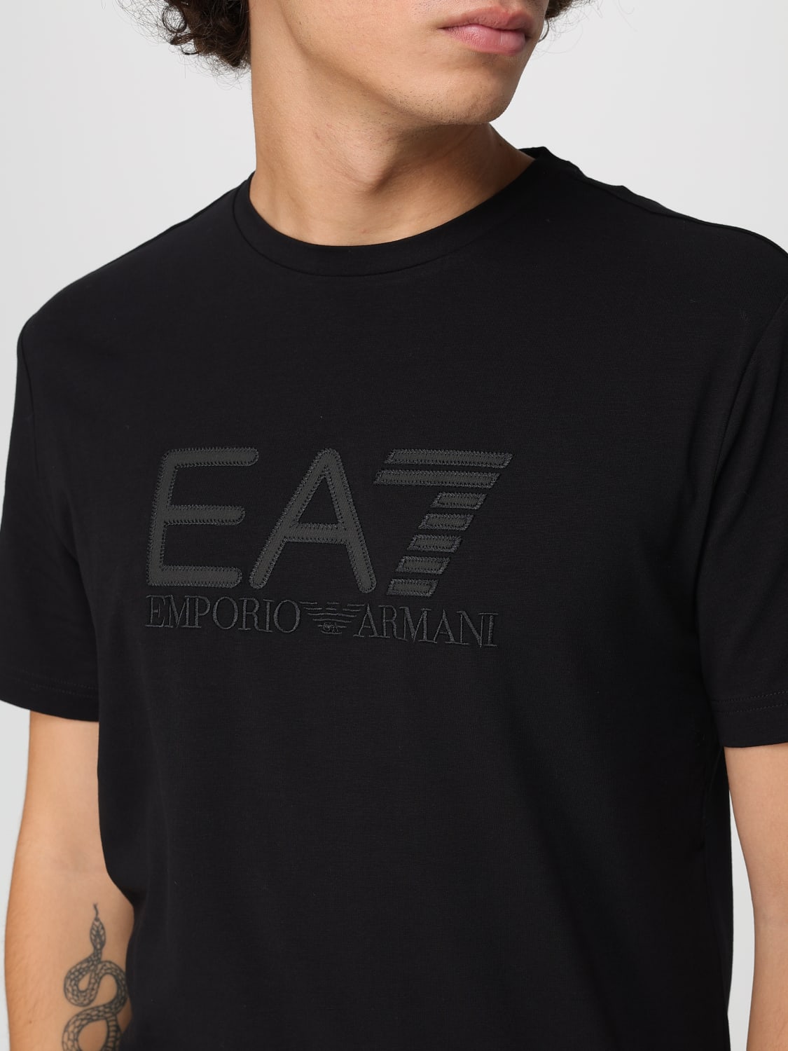 EA7 T-SHIRT: T-shirt men Ea7, Black - Img 3