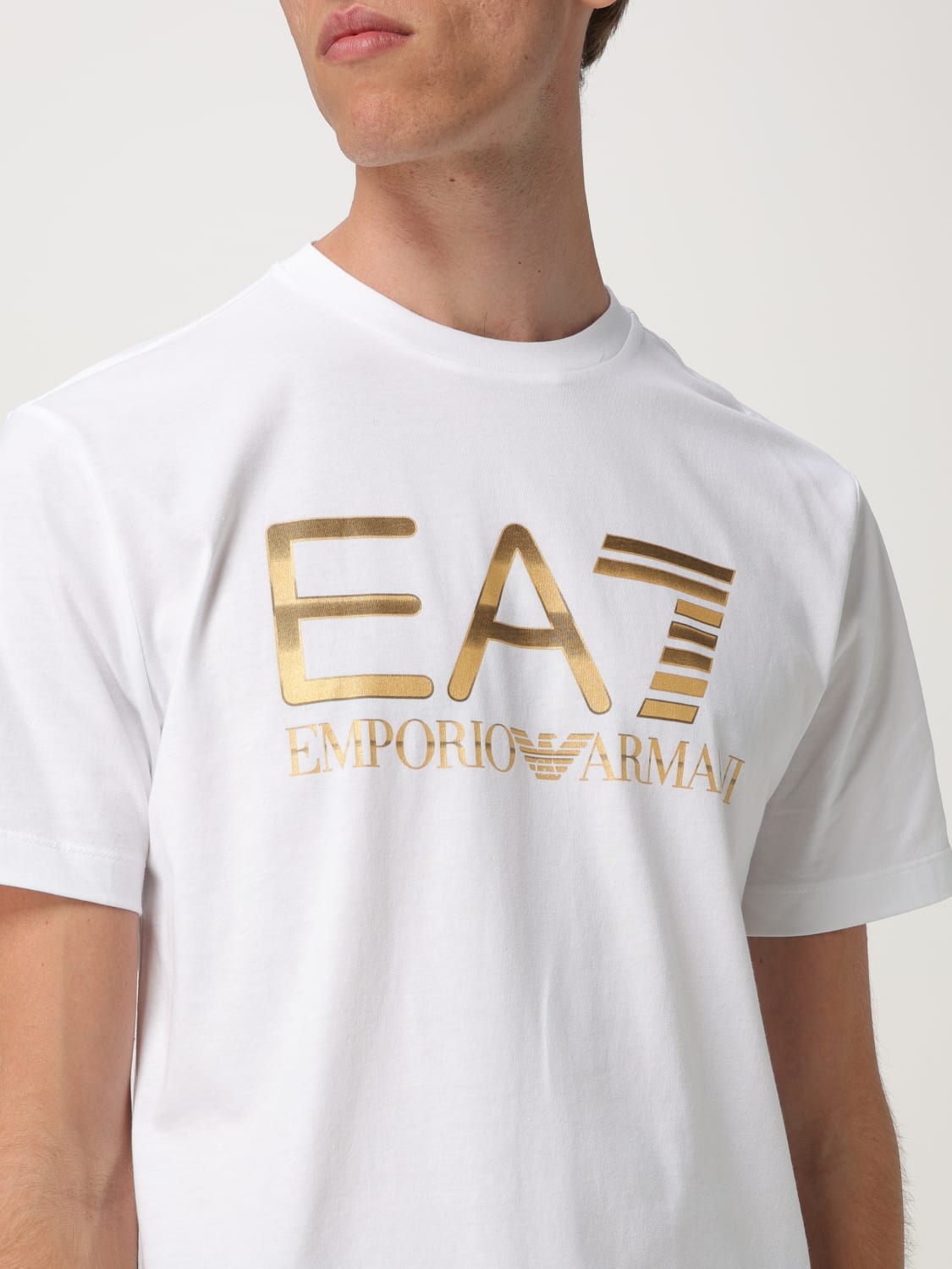 EA7 T-SHIRT: T-shirt men Ea7, White - Img 3