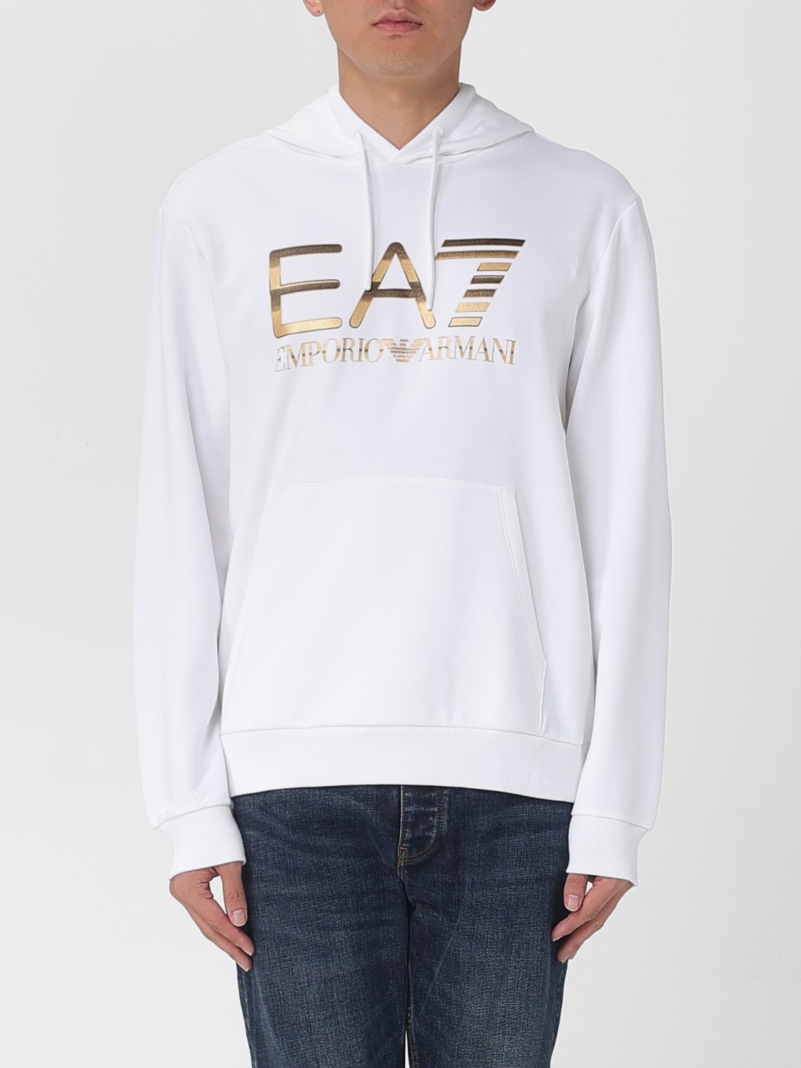 EA7 SUDADERA: Sudadera hombre Ea7, Blanco - Img 1