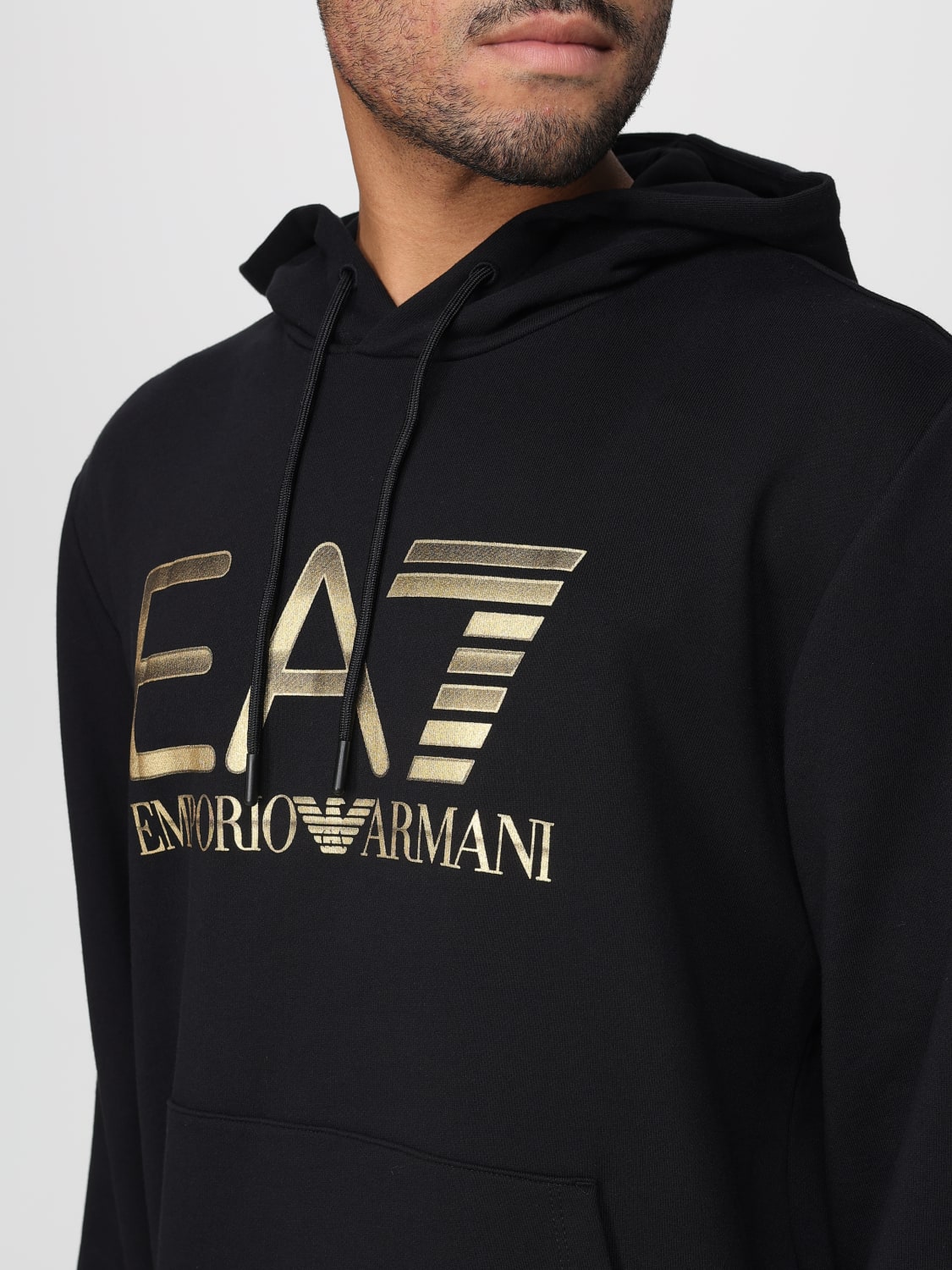 EA7 SWEATSHIRT: Sweatshirt herren Ea7, Schwarz - Img 3