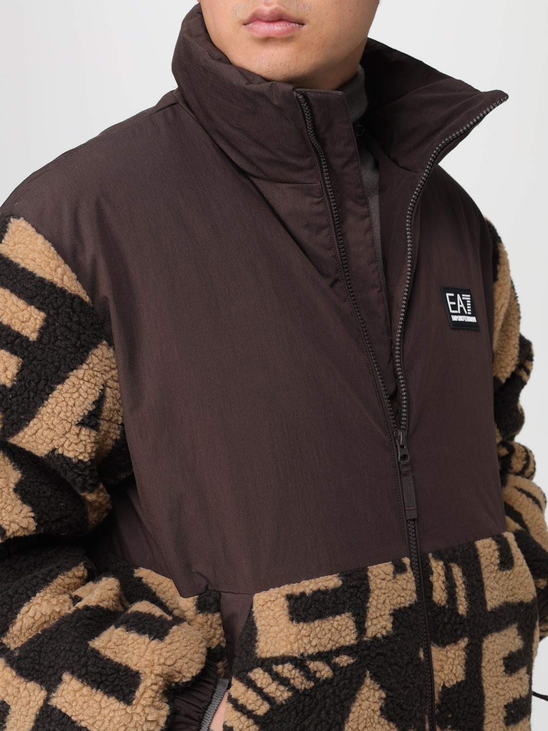 EA7 JACKET: Jacket men Ea7, Brown - Img 4