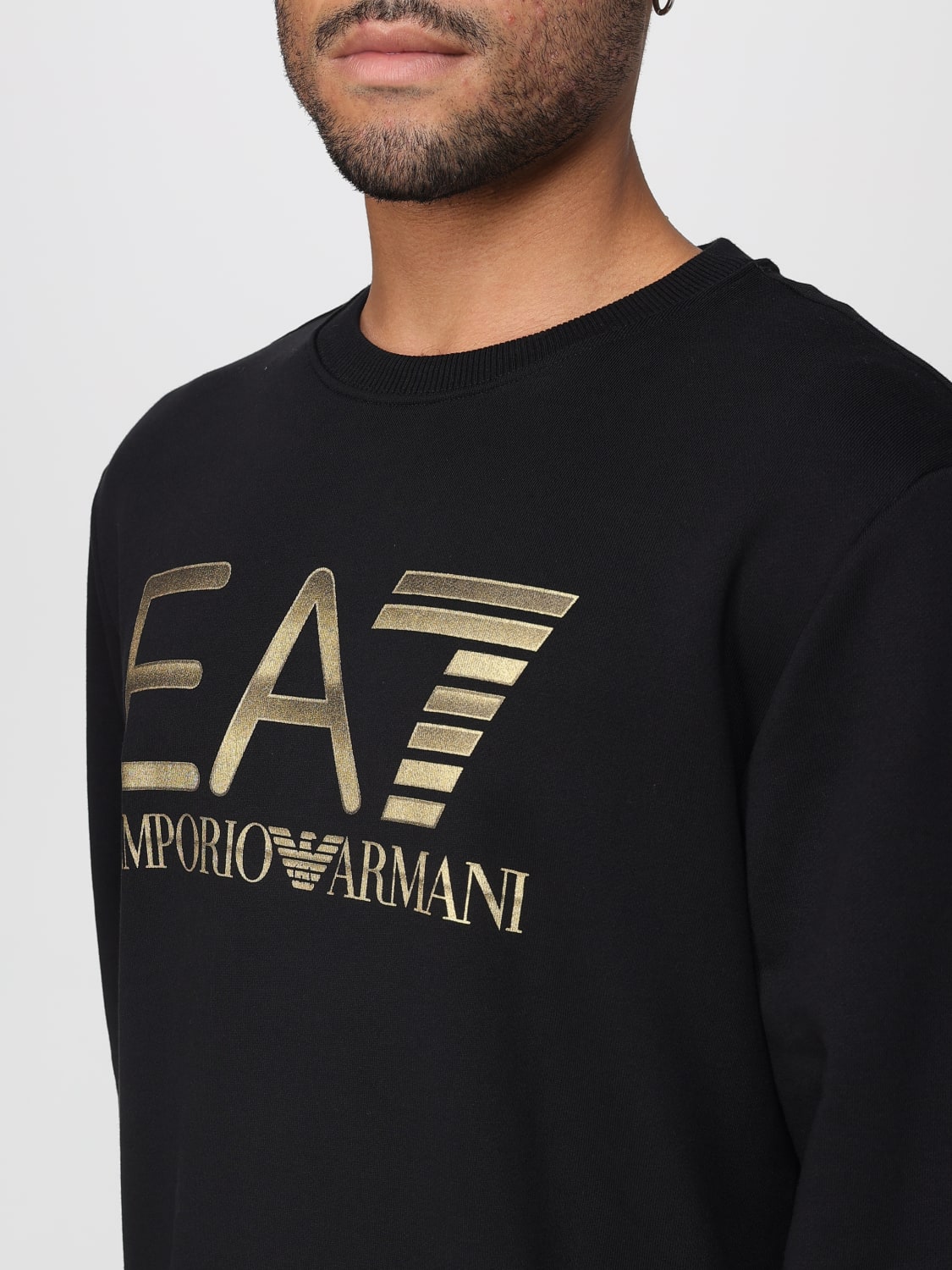 EA7 SWEATSHIRT: Sweatshirt men Ea7, Black - Img 3
