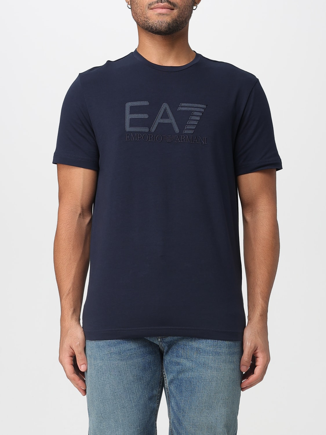 EA7 T-SHIRT: T-shirt men Ea7, Blue - Img 1