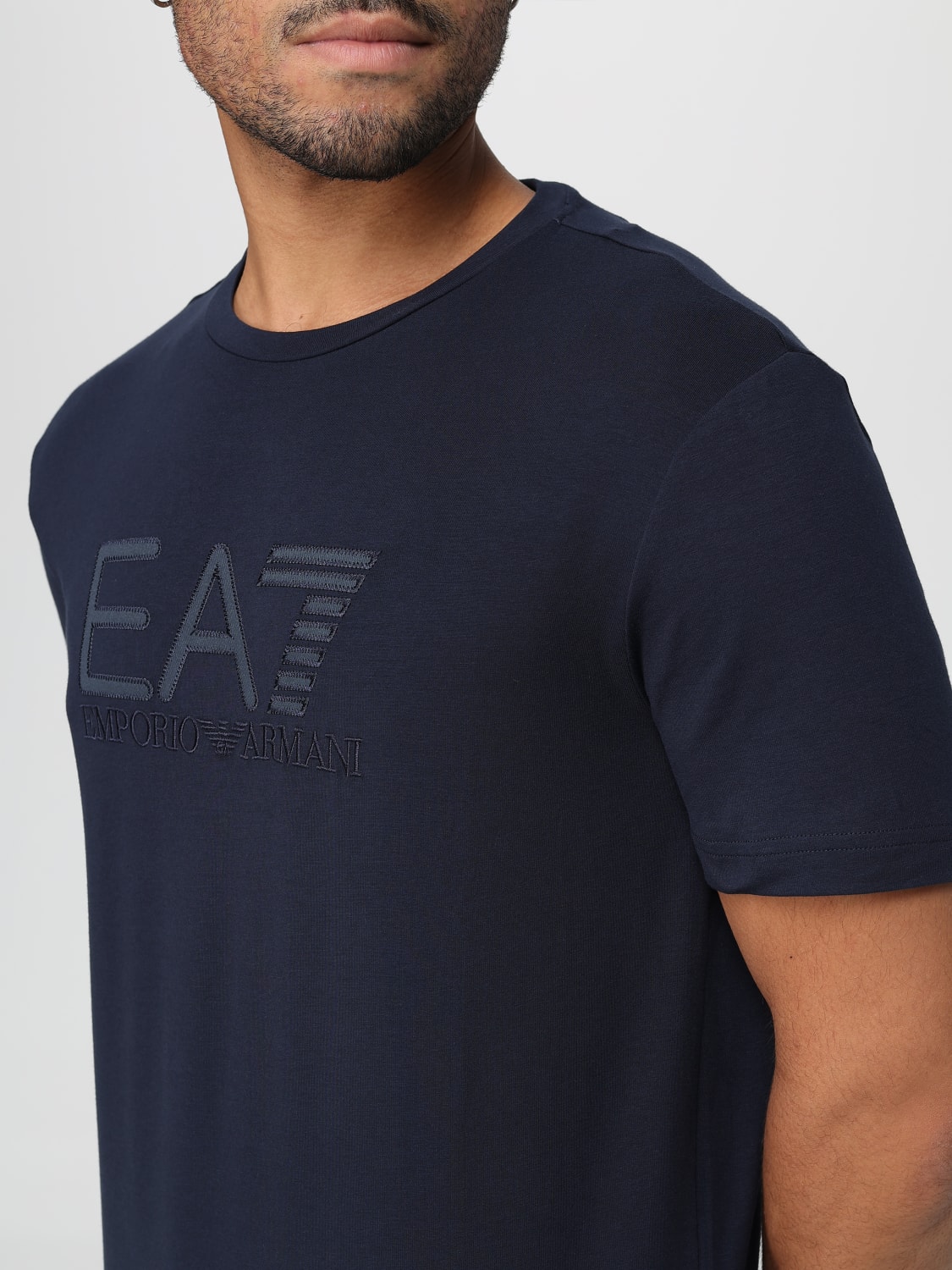 EA7 T-SHIRT: T-shirt men Ea7, Blue - Img 3