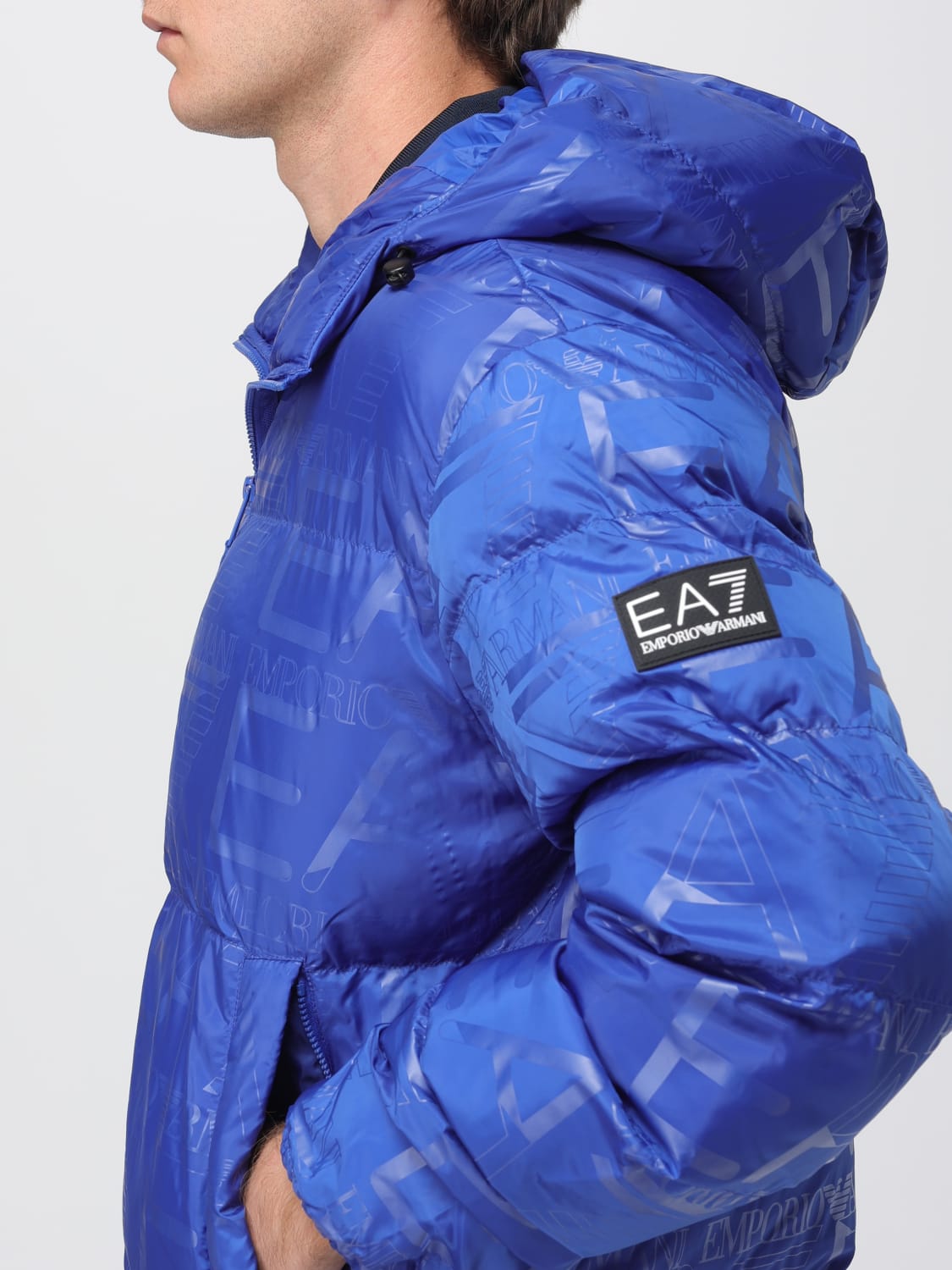 EA7 КУРТКА: Куртка Мужское Ea7, Синий - Img 4