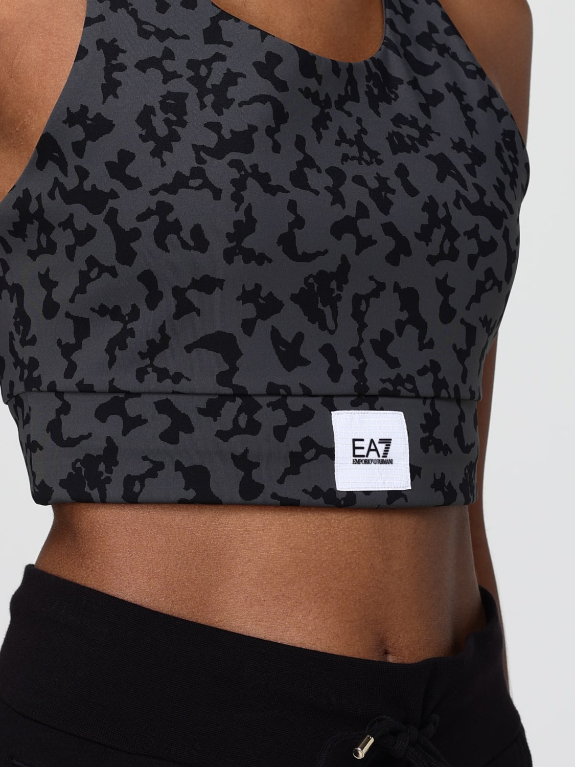 EA7 TOP: Top crop in tessuto tecnico EA7, Fa01 - Img 4