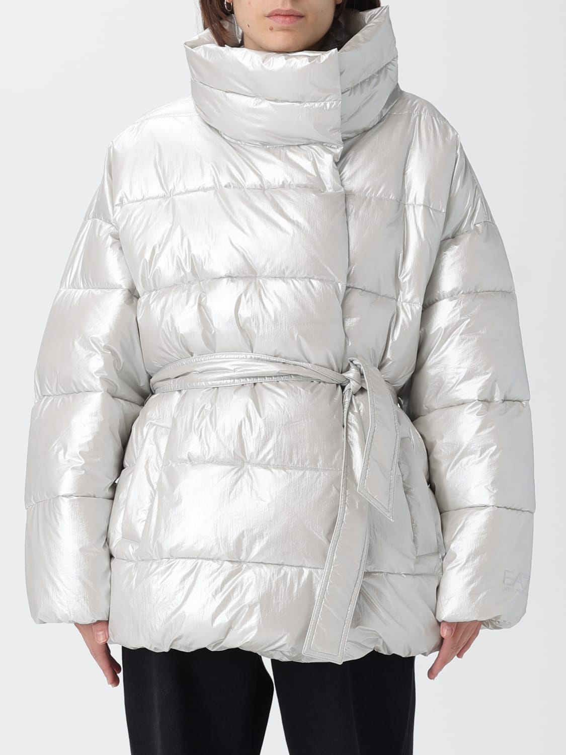 EA7 JACKET: Jacket woman Ea7, Silver - Img 1
