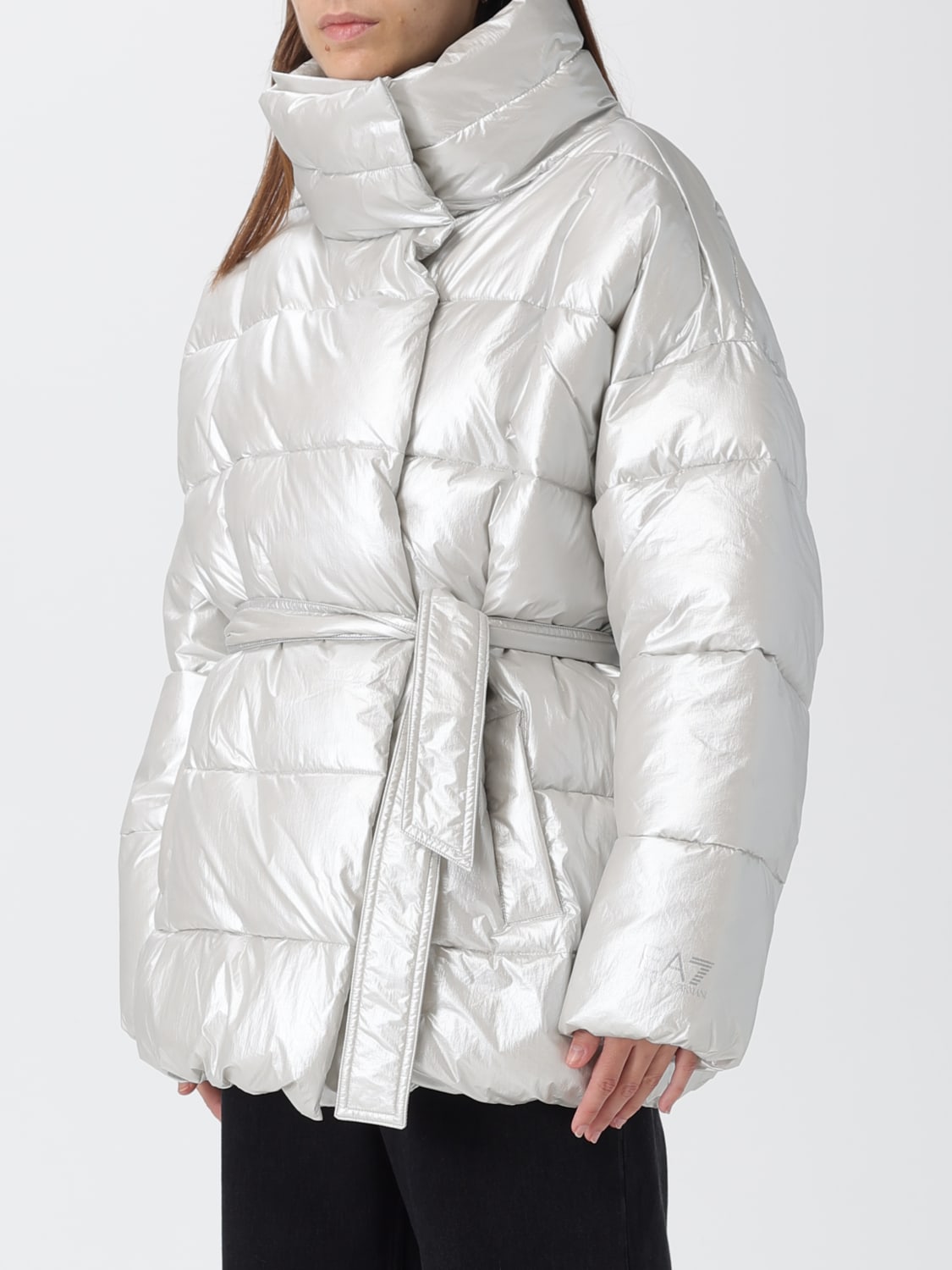 EA7 JACKET: Jacket woman Ea7, Silver - Img 3