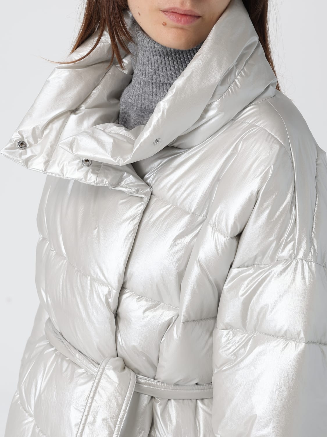 EA7 JACKET: Jacket woman Ea7, Silver - Img 4