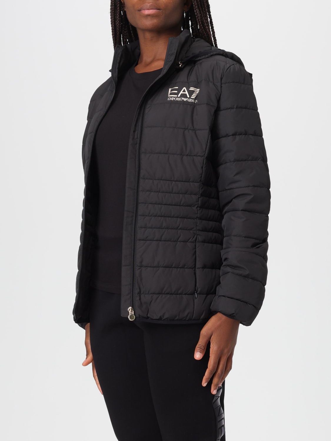 EA7 JACKET: Jacket woman Ea7, Black - Img 3