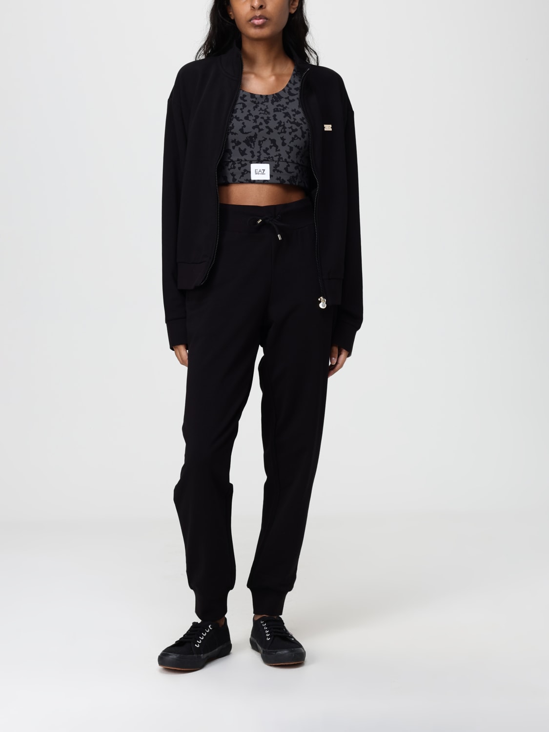 EA7 ZWEITEILER: Jumpsuit damen Ea7, Schwarz - Img 2