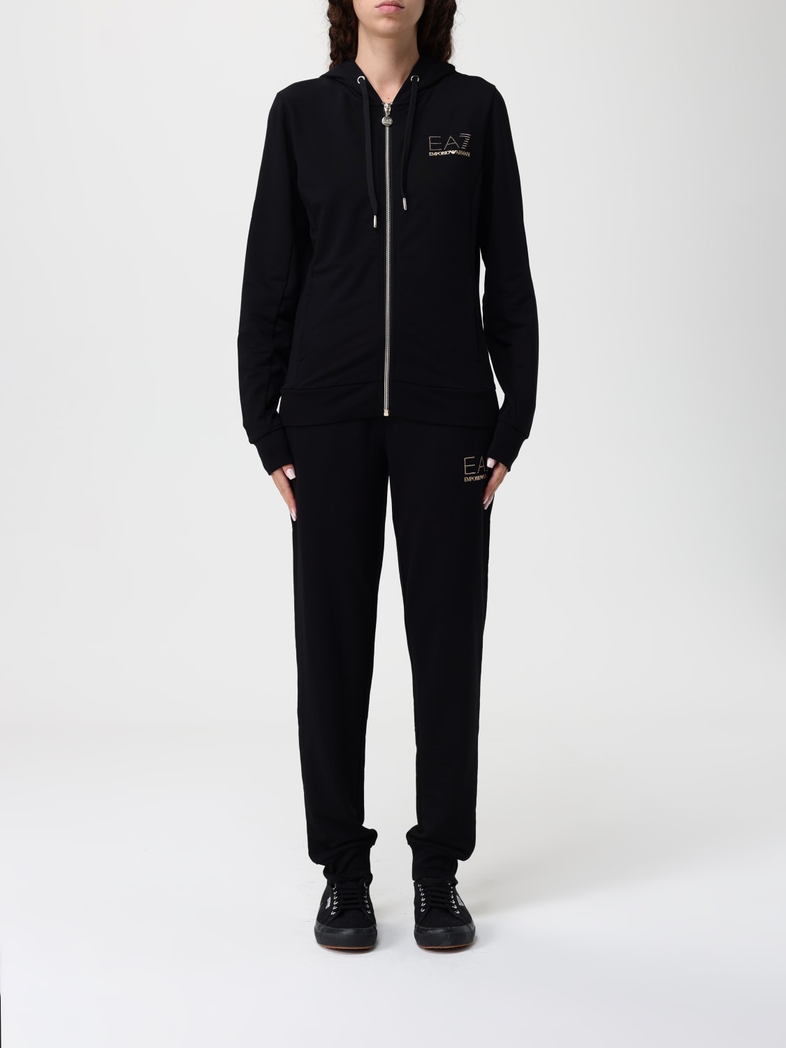 EA7 CONJUNTO CASUAL: Mono pieza mujer Ea7, Negro - Img 1