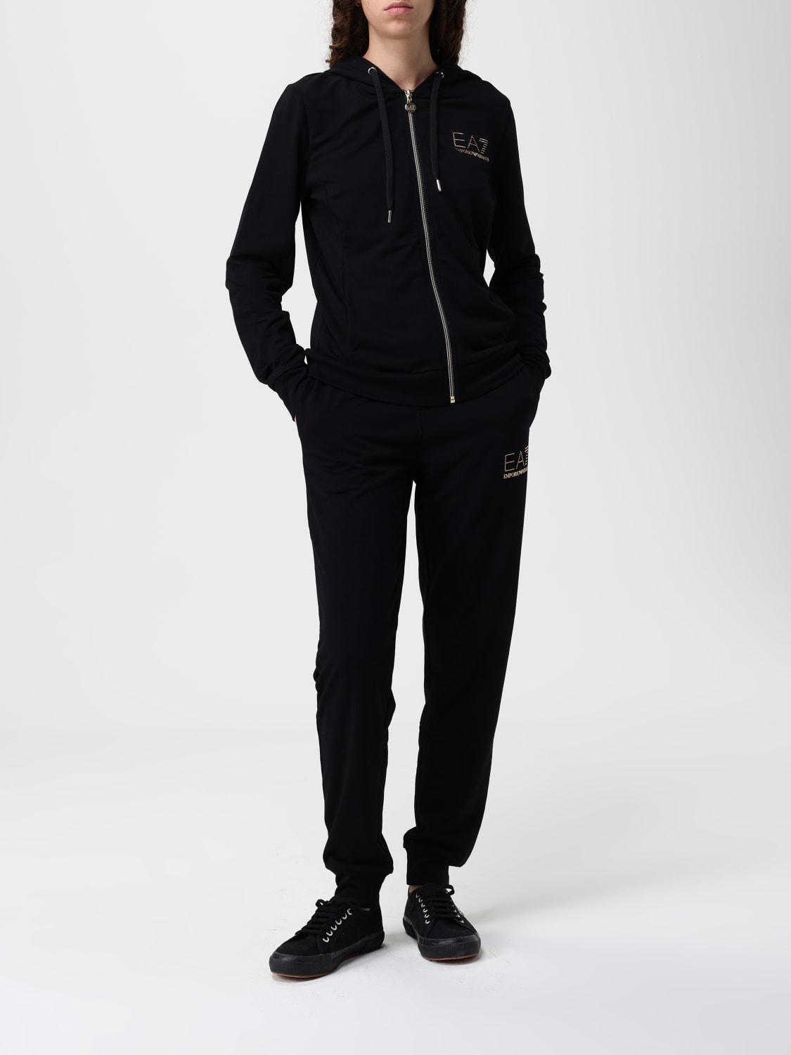 EA7 CONJUNTO CASUAL: Mono pieza mujer Ea7, Negro - Img 2