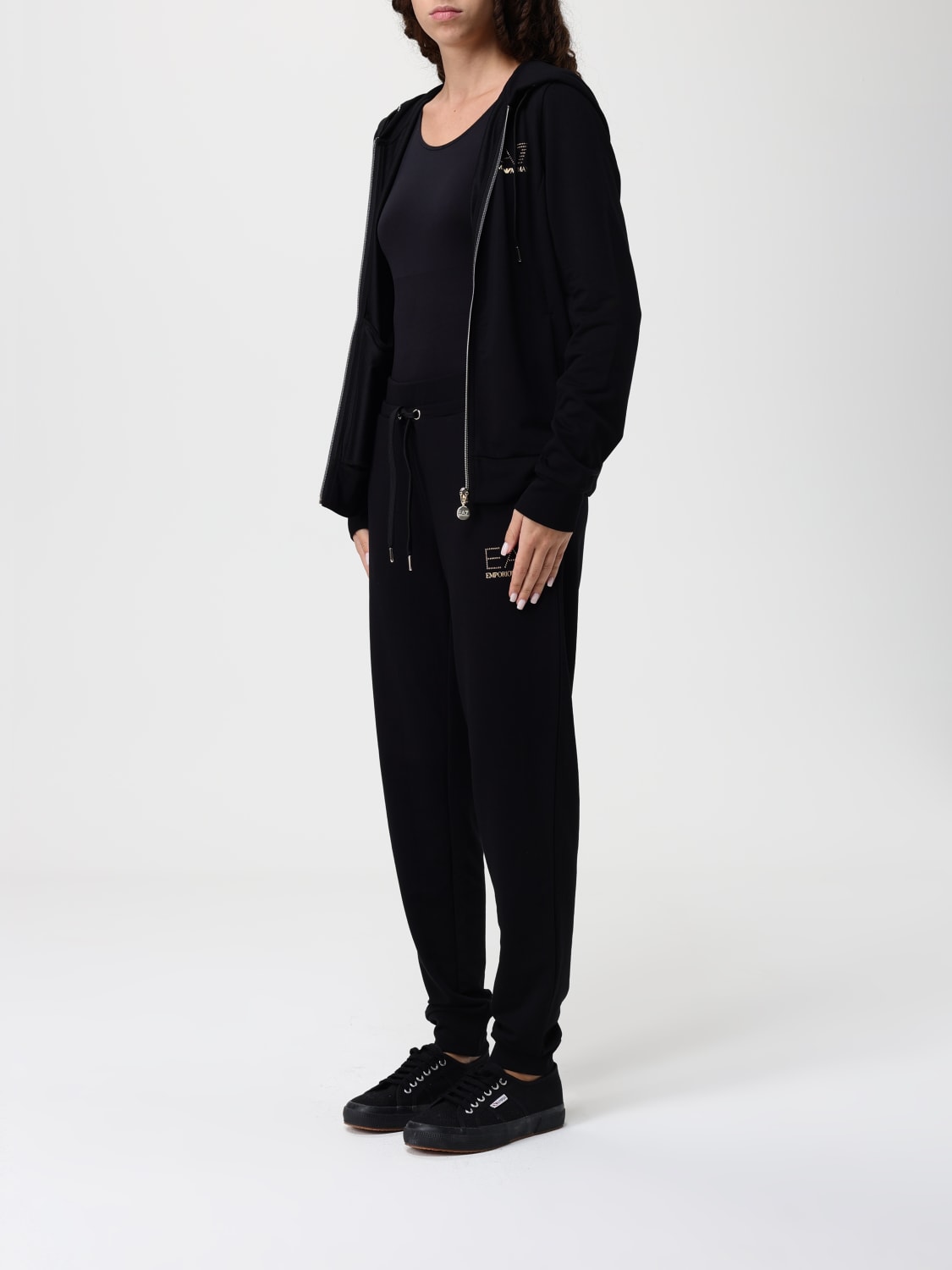 EA7 CONJUNTO CASUAL: Mono pieza mujer Ea7, Negro - Img 4