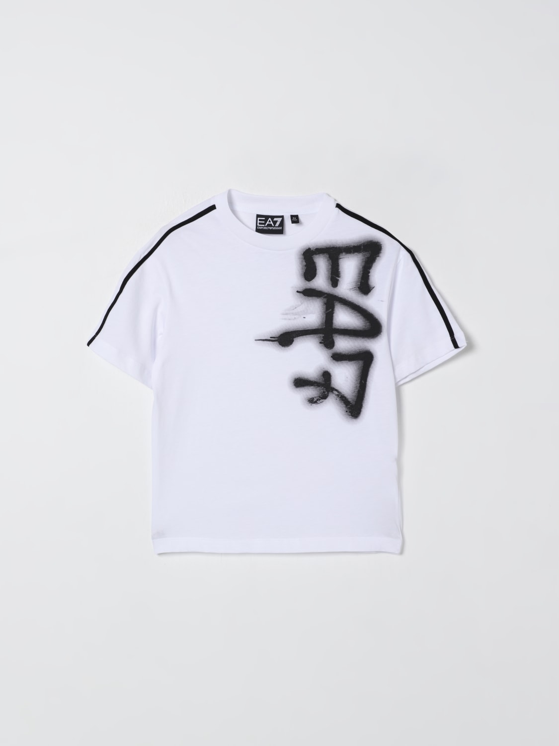 EA7 T-SHIRT: T-shirt kids Ea7, White - Img 1