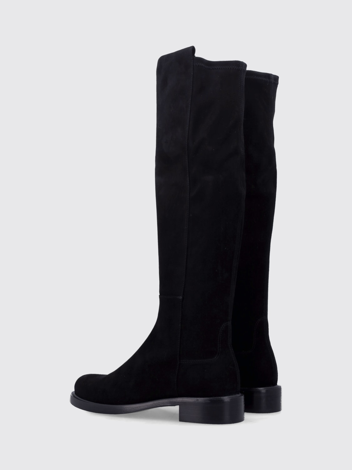 STUART WEITZMAN STIVALI: Stivale 5050 Gisele Stuart Weitzman in camoscio , Nero - Img 3