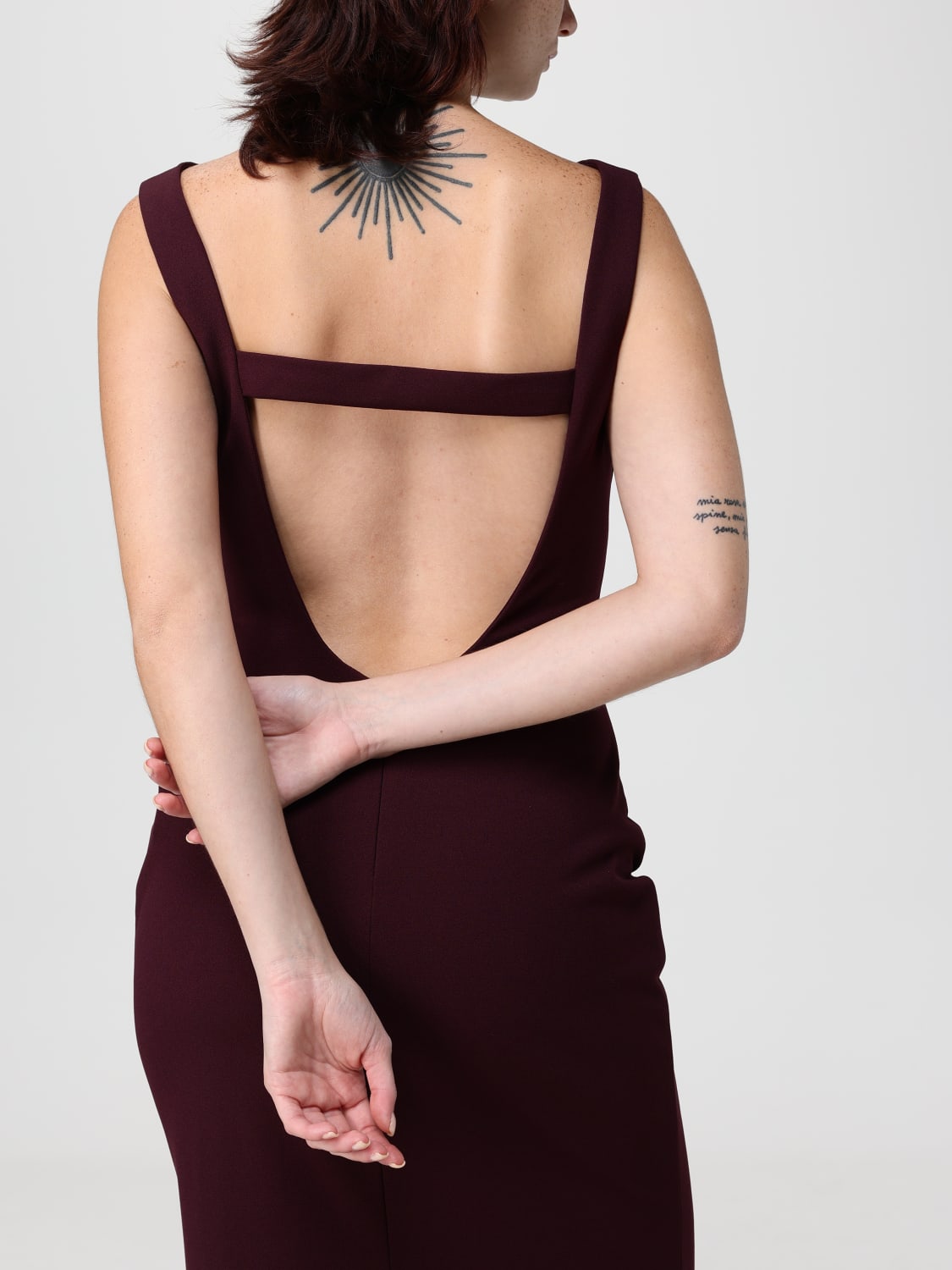 SOLACE LONDON KLEID: Kleider damen Solace London, Burgunderrot - Img 4