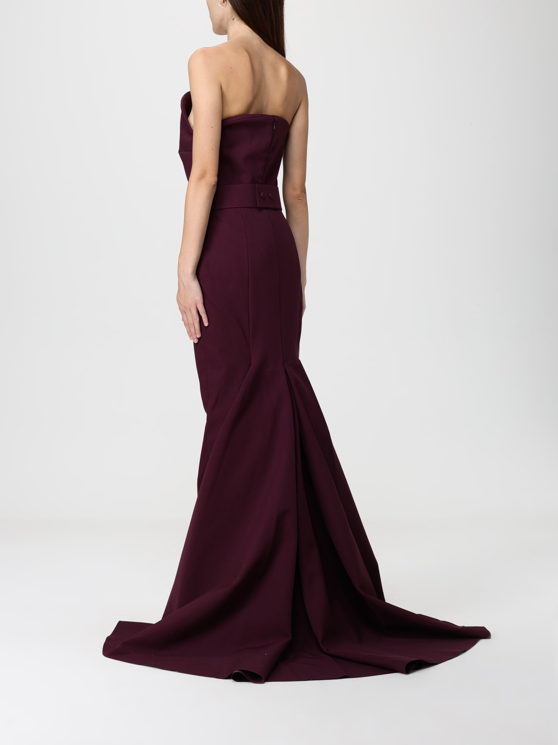 SOLACE LONDON DRESS: Dress woman Solace London, Burgundy - Img 2