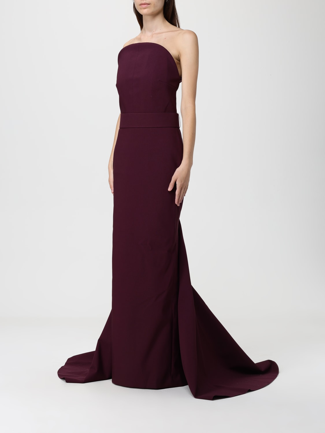 SOLACE LONDON DRESS: Dress woman Solace London, Burgundy - Img 3