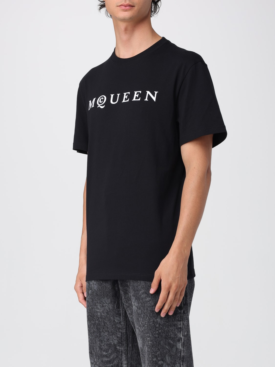 MCQUEEN T-SHIRT: T-shirt men McQueen, Black - Img 4