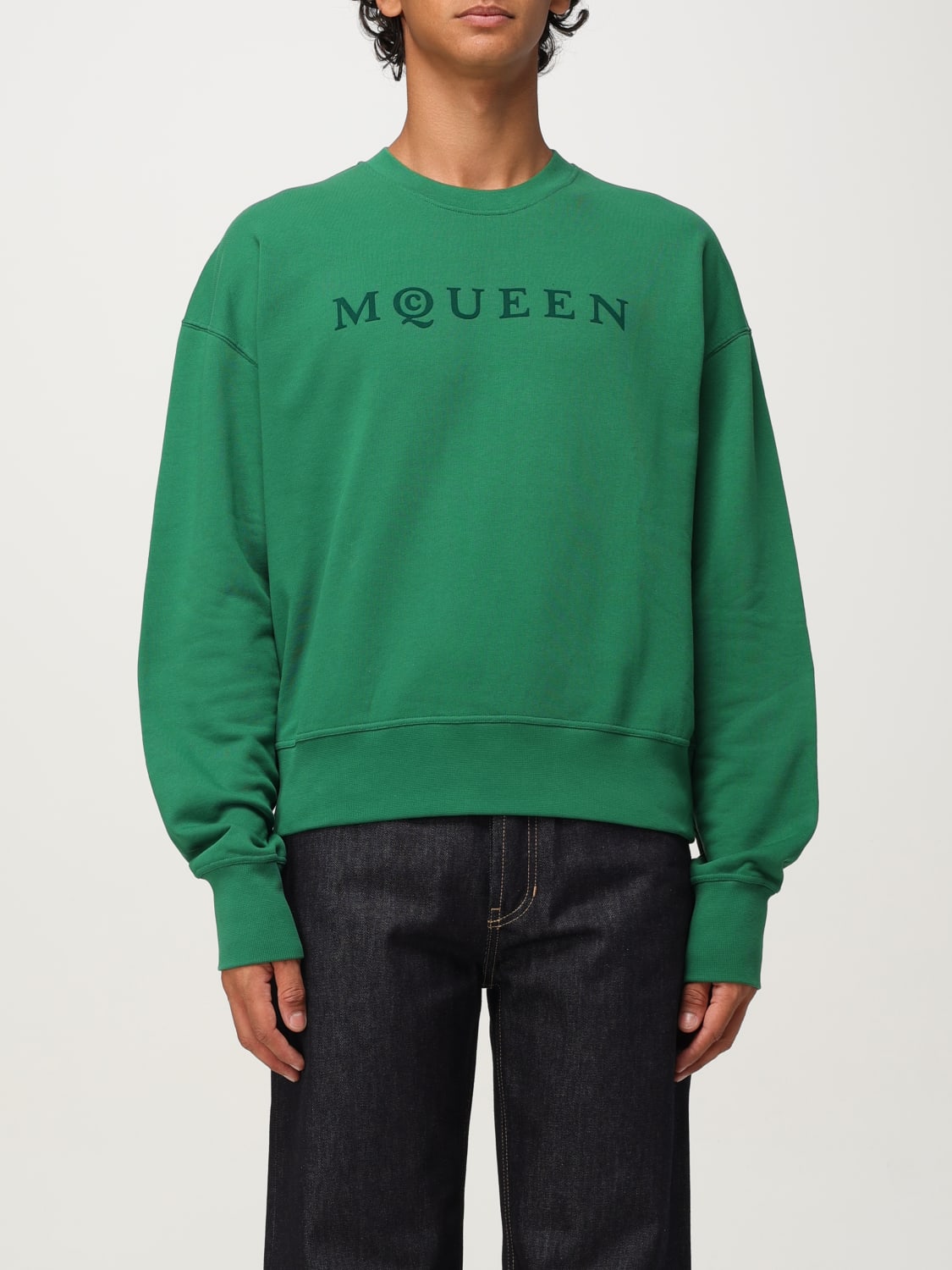 MCQUEEN SWEATSHIRT: Sweatshirt men McQueen, Green - Img 1