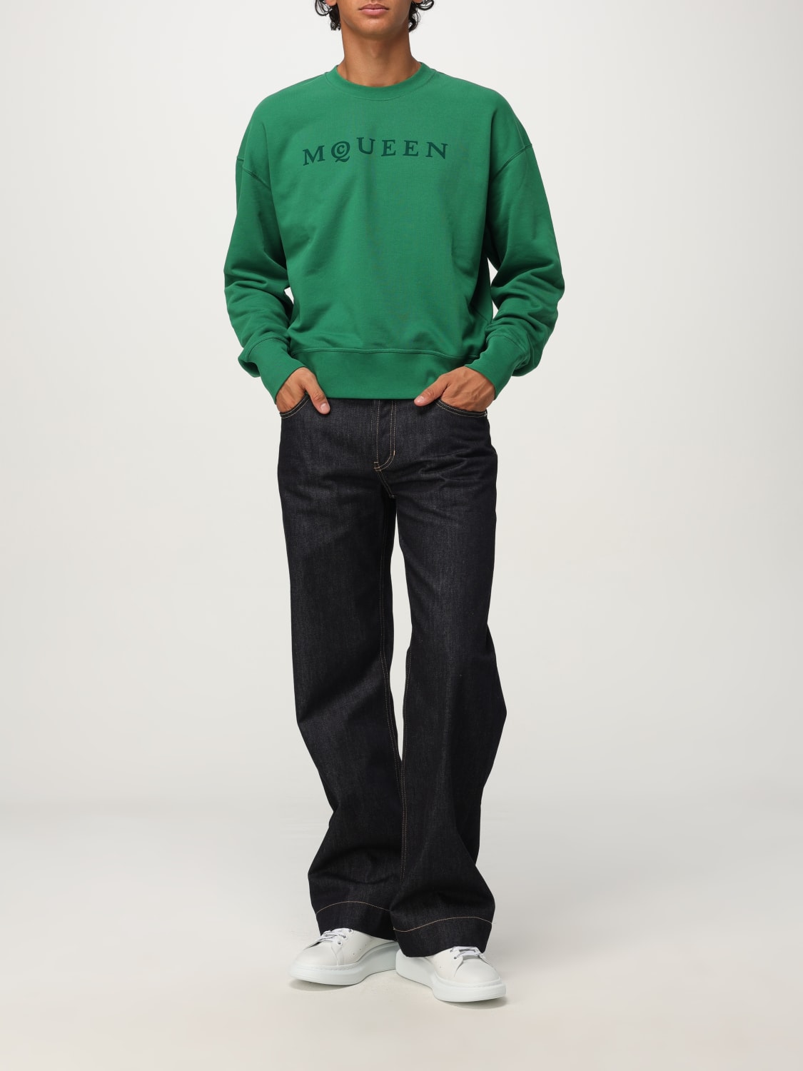 MCQUEEN SWEATSHIRT: Sweatshirt men McQueen, Green - Img 2