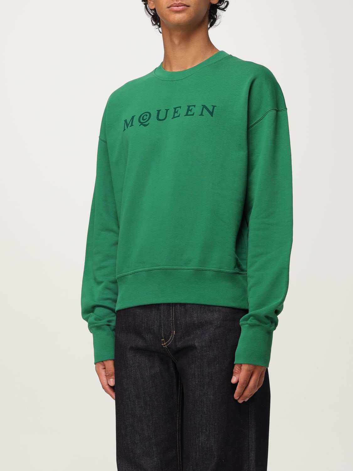 MCQUEEN SWEATSHIRT: Sweatshirt men McQueen, Green - Img 4