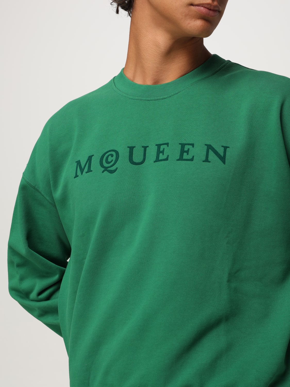 MCQUEEN SWEATSHIRT: Sweatshirt men McQueen, Green - Img 5
