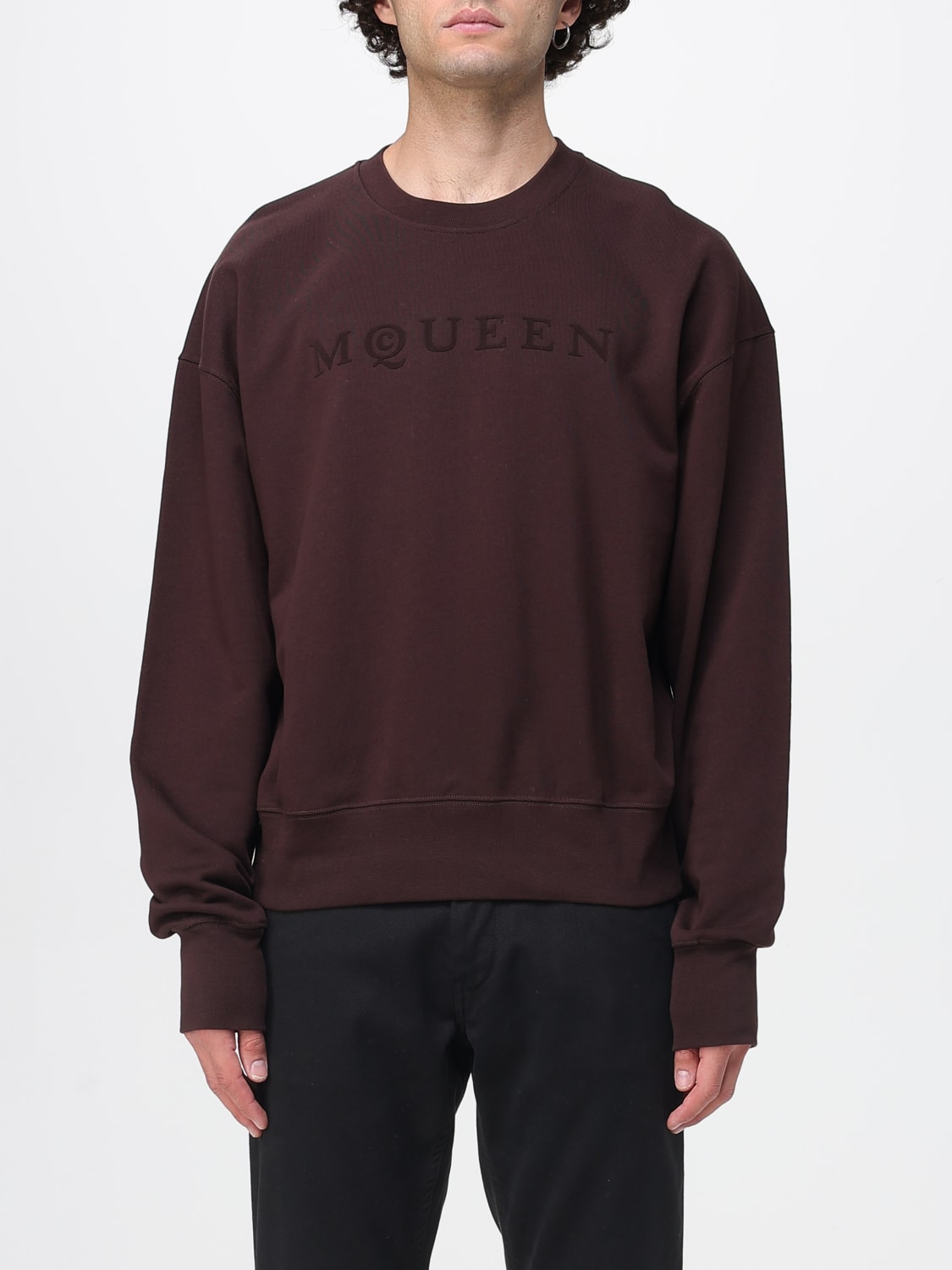 MCQUEEN SWEATSHIRT: Sweatshirt men McQueen, Red - Img 1