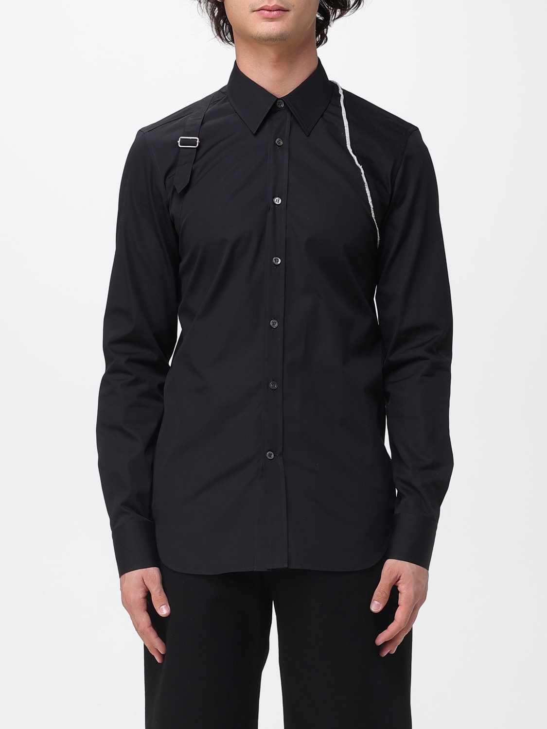MCQUEEN CAMISA: Camisa hombre McQueen, Negro - Img 1