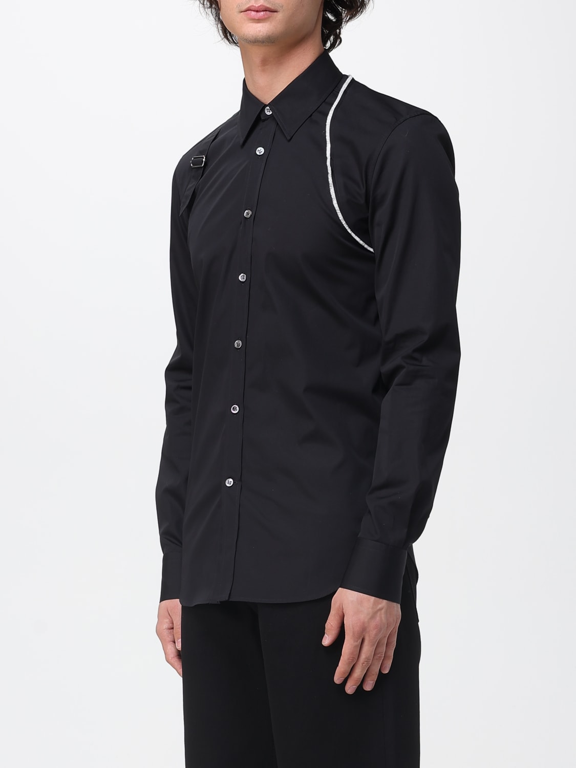 MCQUEEN CAMISA: Camisa hombre McQueen, Negro - Img 4
