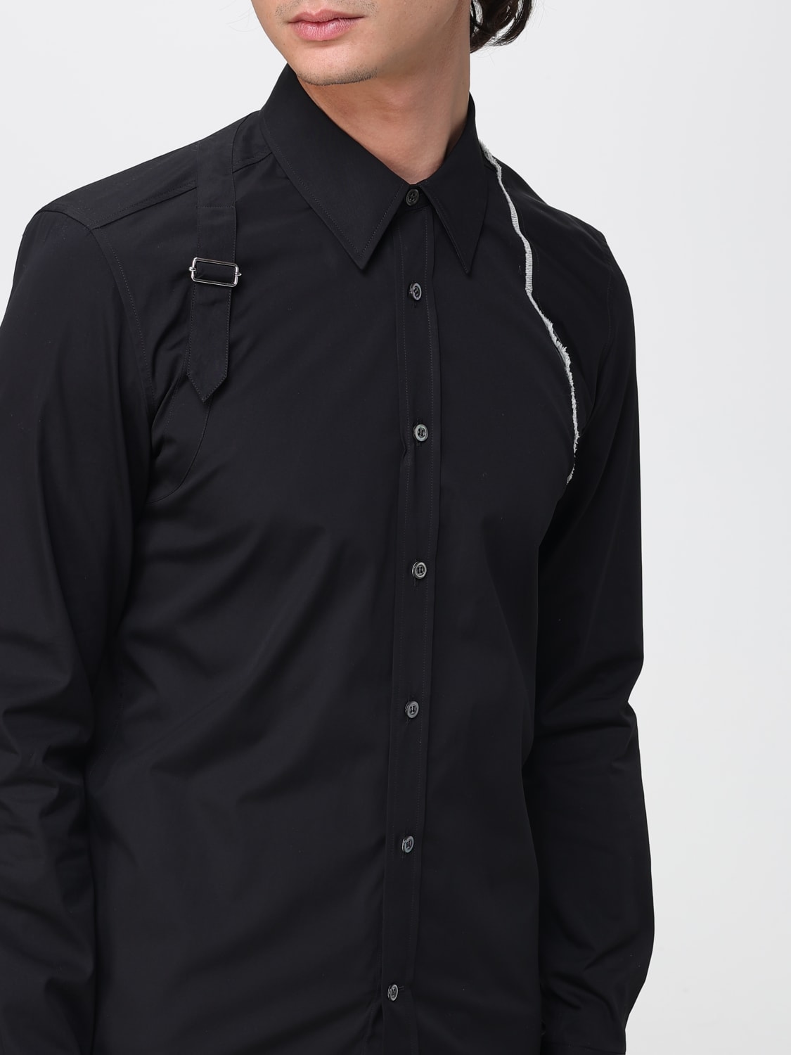 MCQUEEN CAMISA: Camisa hombre McQueen, Negro - Img 5
