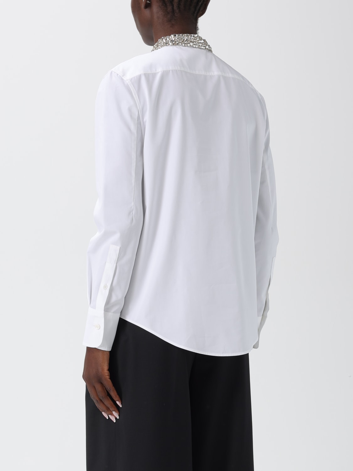 MCQUEEN HEMDBLUSE: Hemdbluse damen McQueen, Weiß - Img 2