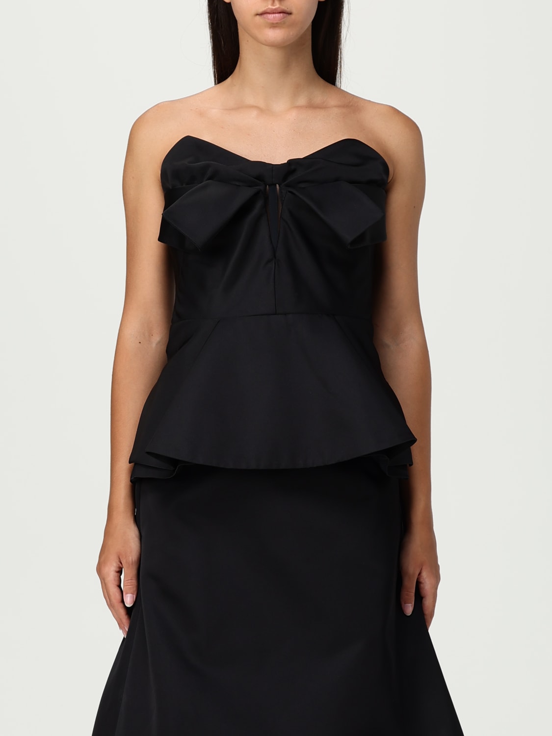 MCQUEEN TOP: Top damen McQueen, Schwarz - Img 1