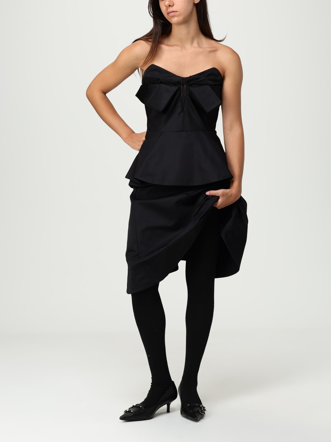 MCQUEEN TOP: Top damen McQueen, Schwarz - Img 2