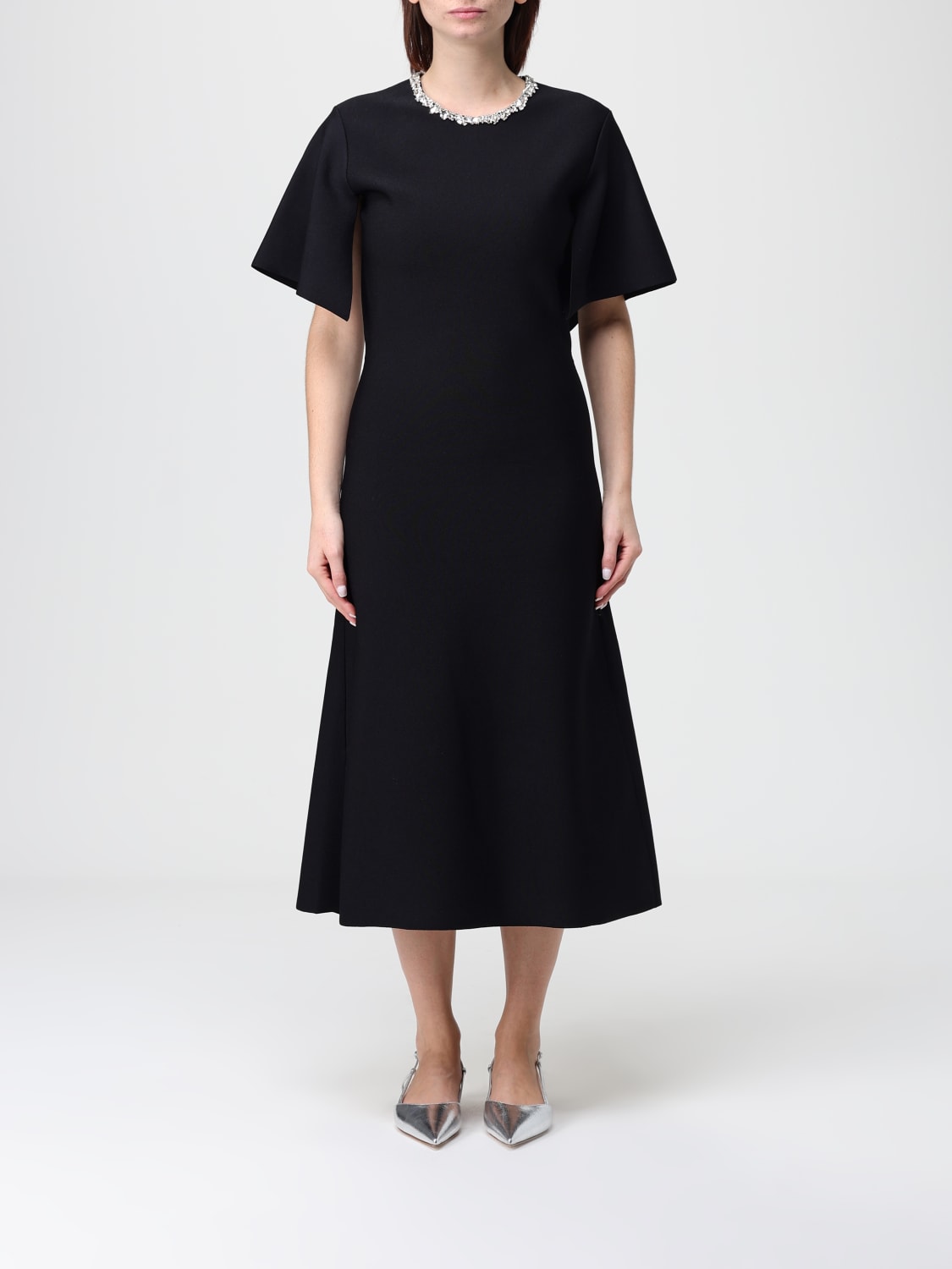 MCQUEEN DRESS: Dress woman McQueen, Black - Img 1