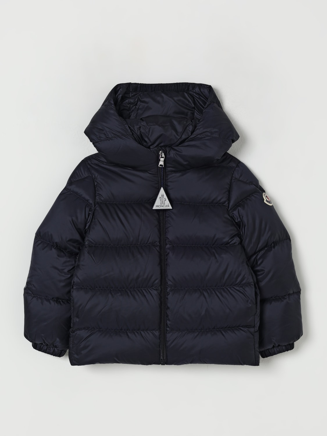 MONCLER JACKET: Jacket kids Moncler, Navy - Img 1