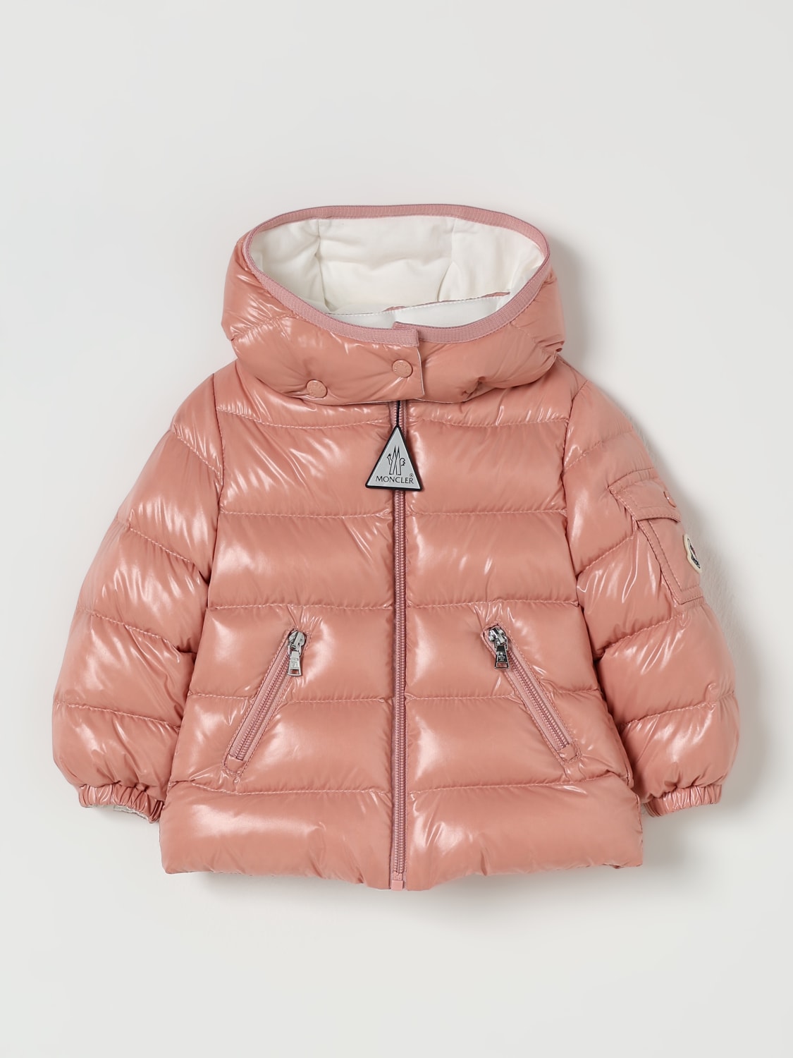 MONCLER JACKET: Jacket kids Moncler, Pink - Img 1