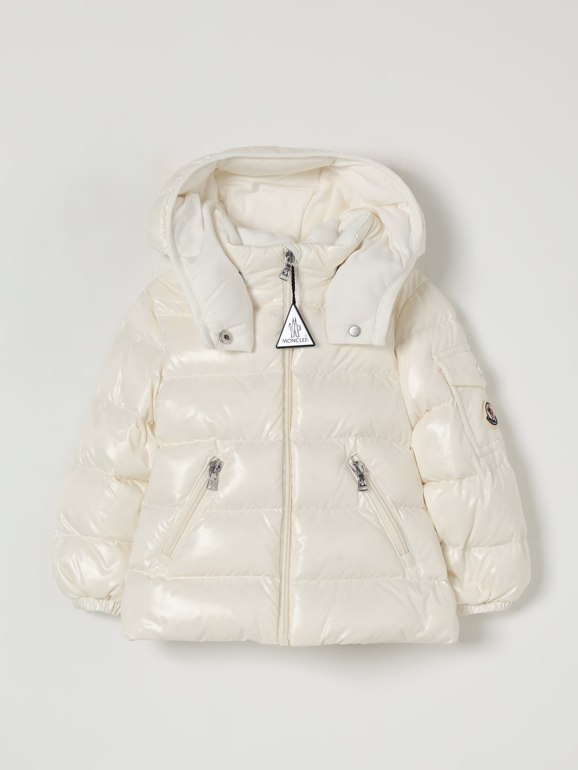 MONCLER ジャケット: ジャケット ボーイ Moncler, イエロークリーム - Img 1