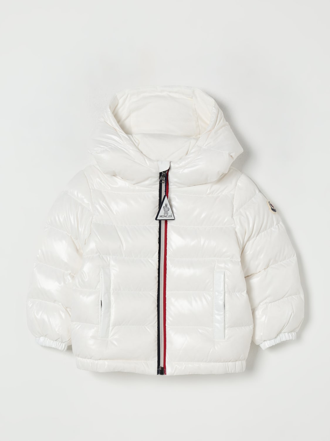 MONCLER JACKET: Jacket kids Moncler, White - Img 1