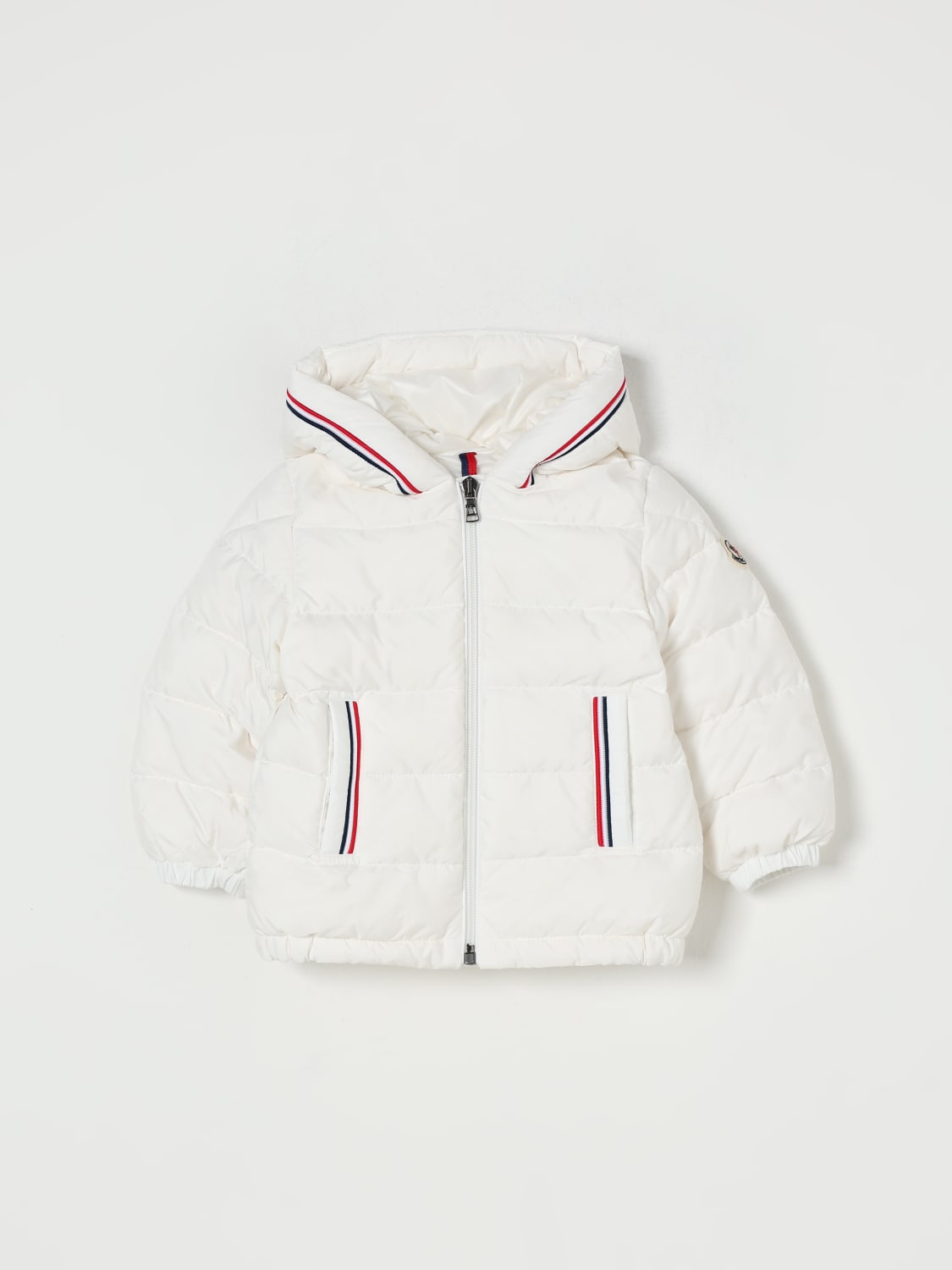 MONCLER JACKET: Jacket kids Moncler, White - Img 1