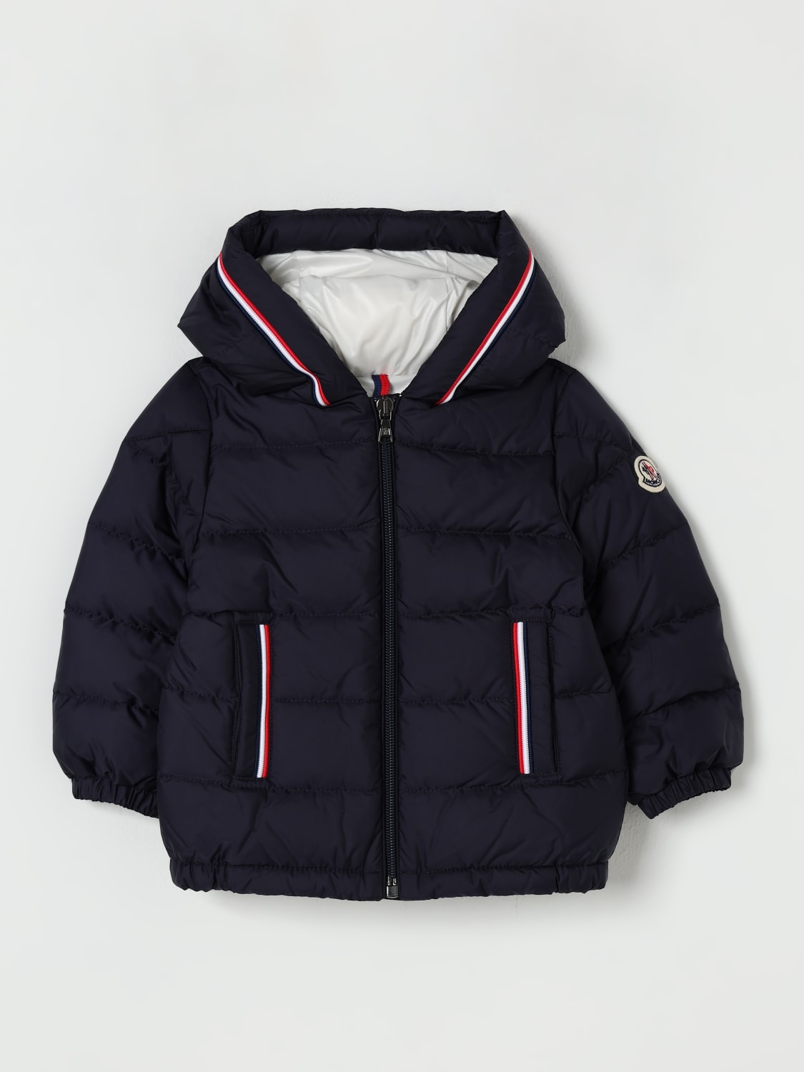 MONCLER JACKET: Jacket kids Moncler, Navy - Img 1