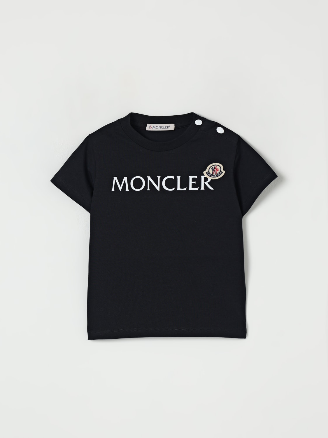 MONCLER T-SHIRT: T-shirt kids Moncler, Navy - Img 1