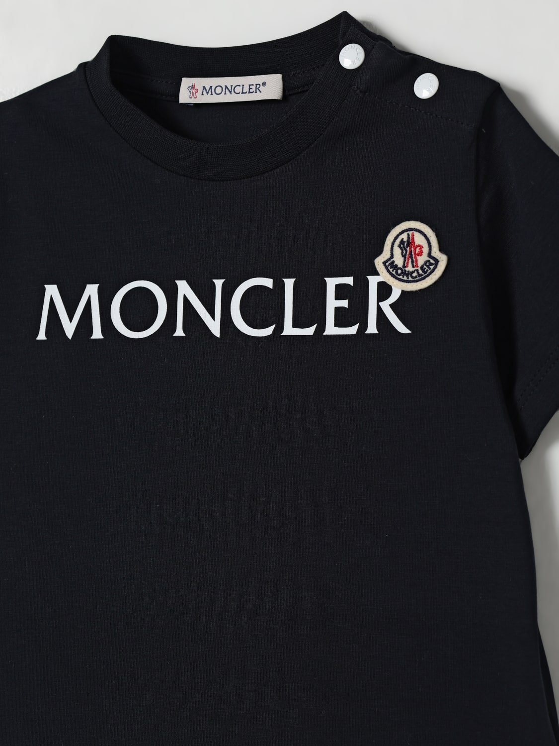 MONCLER T-SHIRT: T-shirt kids Moncler, Navy - Img 3